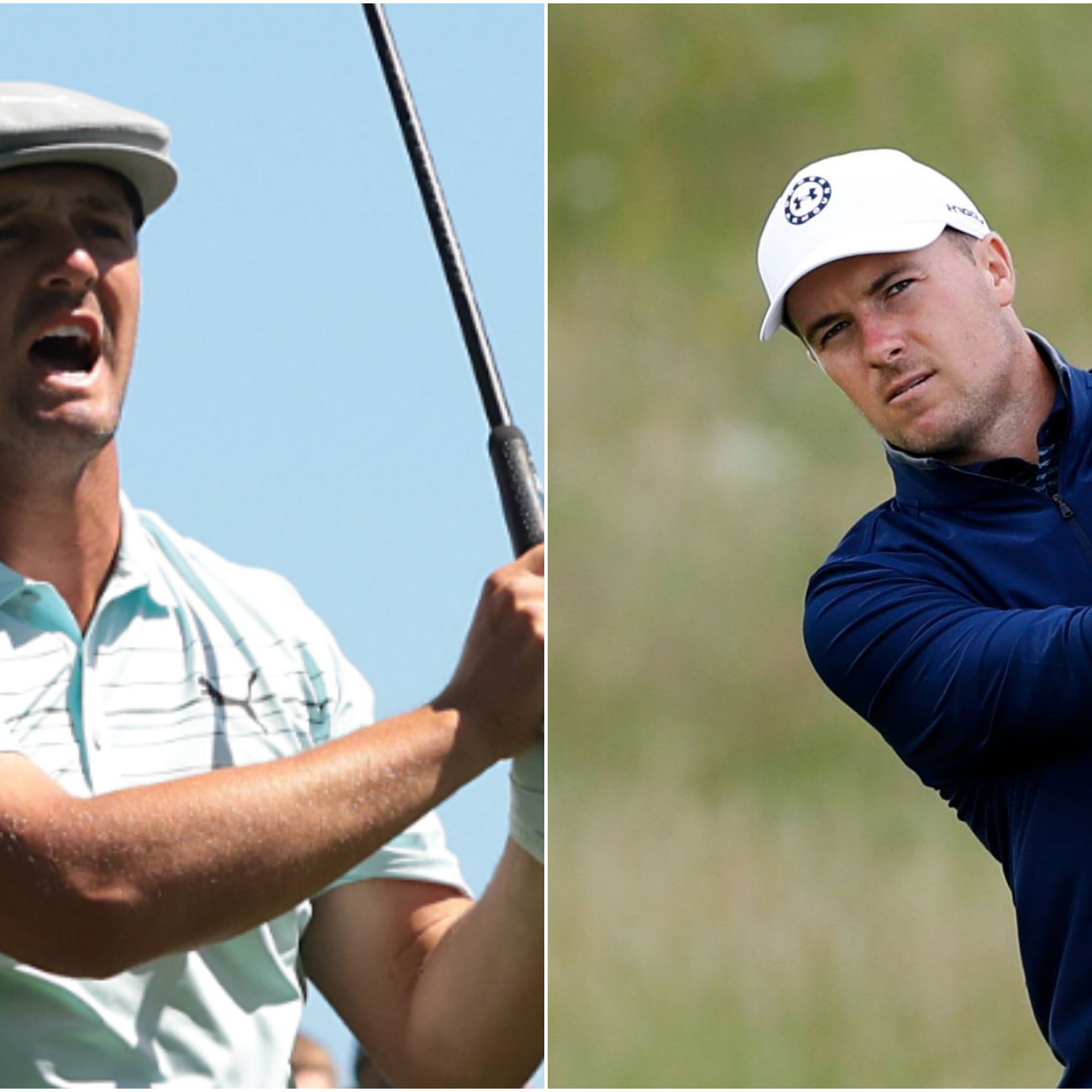 Bryson DeChambeau and Jordan Spieth paired together at the Open Championship